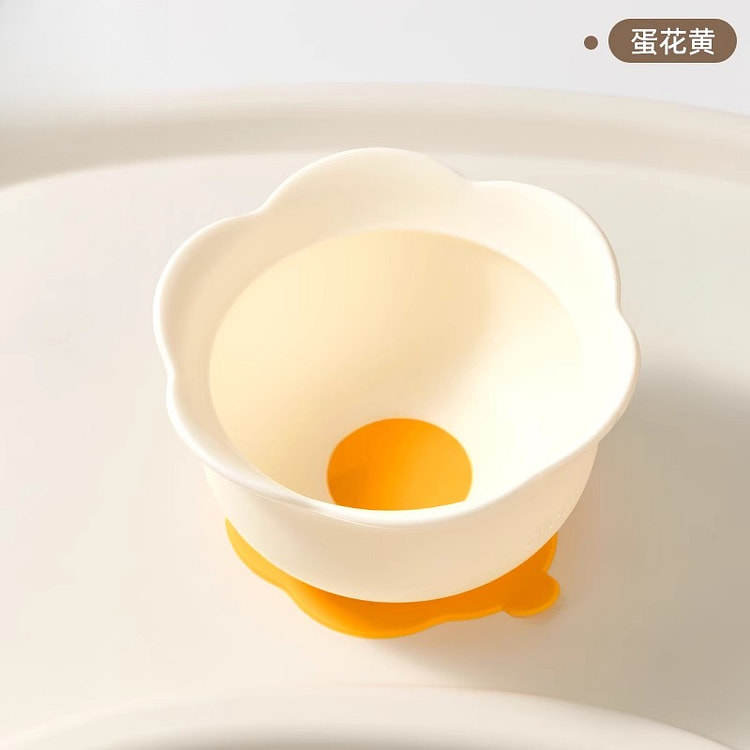 蒂乐蛋花碗辅食碗大吸力*1个 1 个