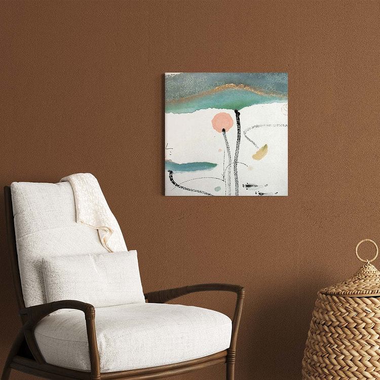Yi Paintings 装饰画 荷 实木内框装裱 40cm x 40cm A款