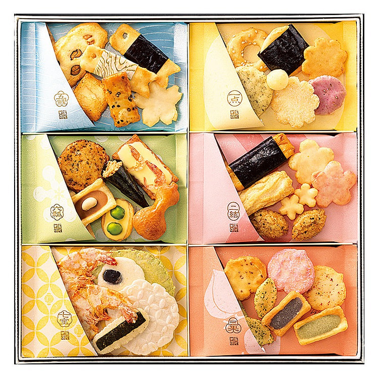Akebono New Year Rice Cracker Gift Box 18 Bags
