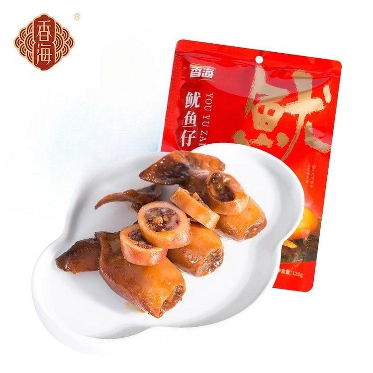 香海香辣鱿鱼仔墨鱼仔海鲜即食 120g*1袋装