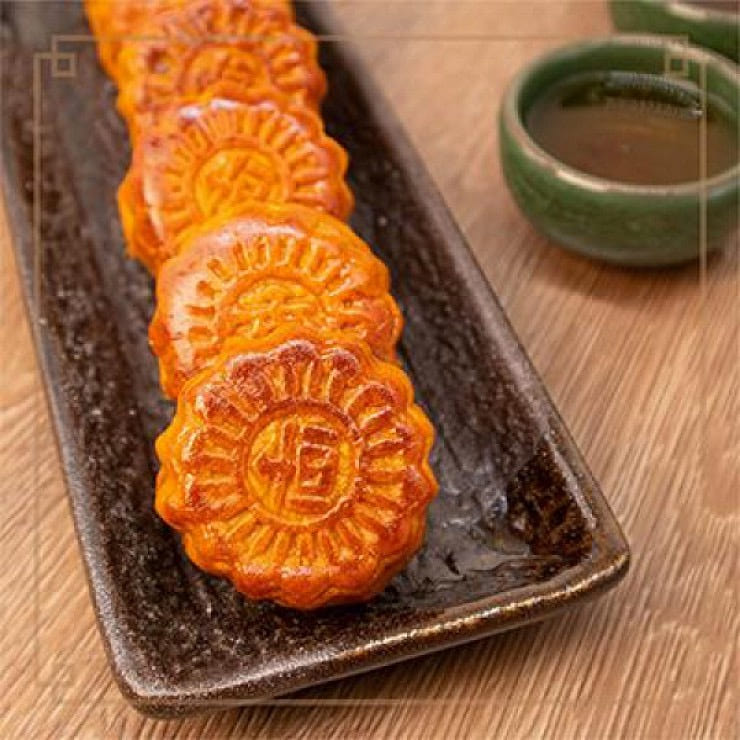 Hang Heung Cake Shop Red Bean Paste Chessman Cake With Mandarin Peel 4 Pieces 1 each