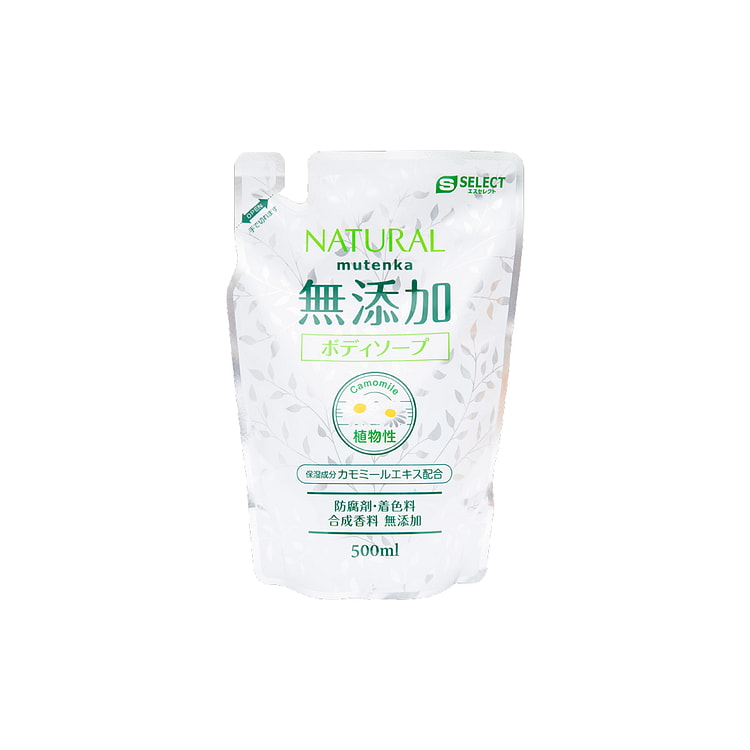 S SELECT 无添加洋甘菊保湿沐浴露 补充装