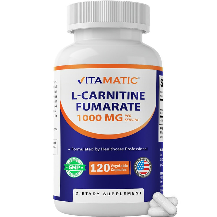 L-Carntitine Fumarate 1000 mg - 120 Capsules