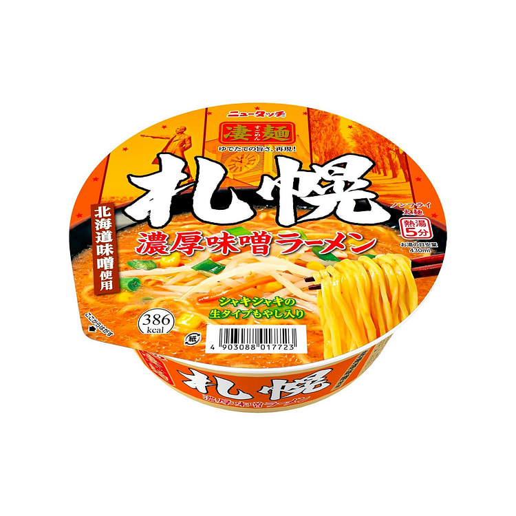 面条拉面味噌辣札幌杯山大 164g