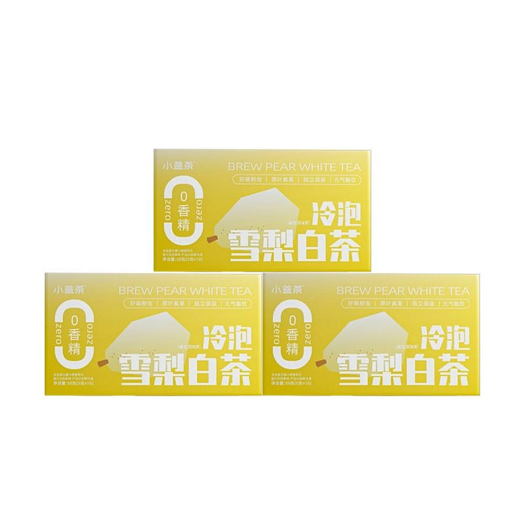 3盒冲泡梨白茶50g(5*10包)
