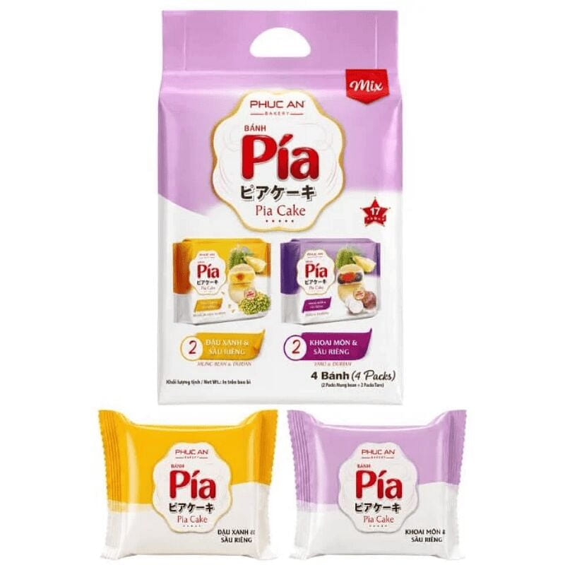 Pia Cake Mix (Mung-Taro-Durian-Egg) 1 pack