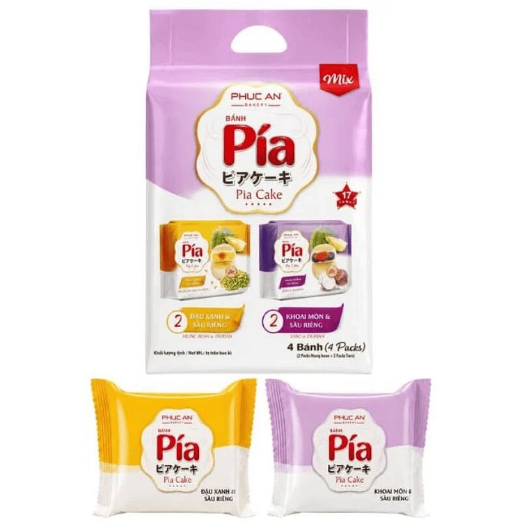 Pia Cake Mix (Mung-Taro-Durian-Egg) 1 pack