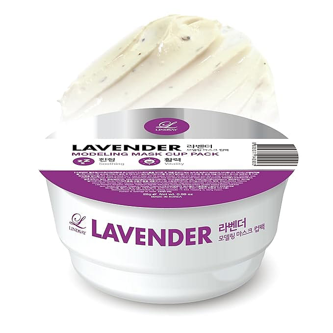 LINDSAY Lavender Modeling Mask Cup Pack 1.5 oz | Hydrating & Deep Pore Mask 1 each