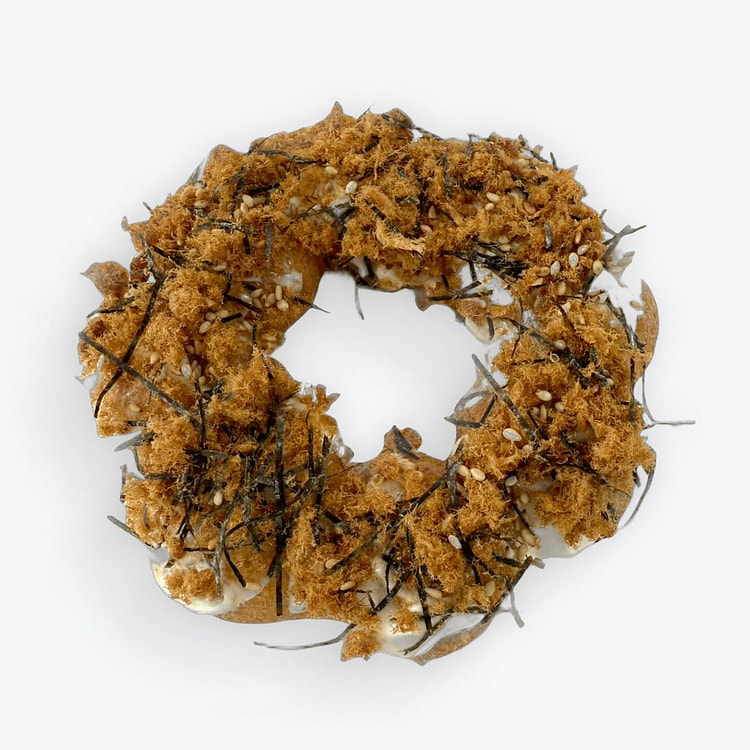 Pork Floss Mochi Donut