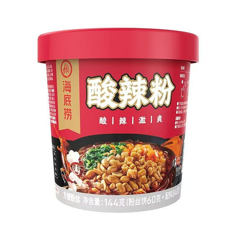 海底捞 酸辣粉红薯粉丝速食冲泡 144 克