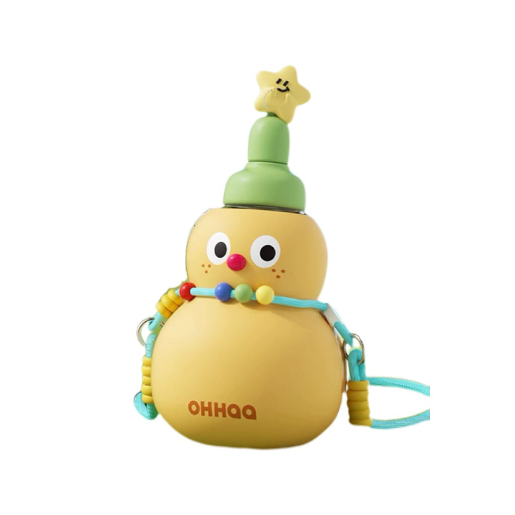 Gourd-Shaped Water Jug Big Capacity – Yellow 1 Pc 720 ml