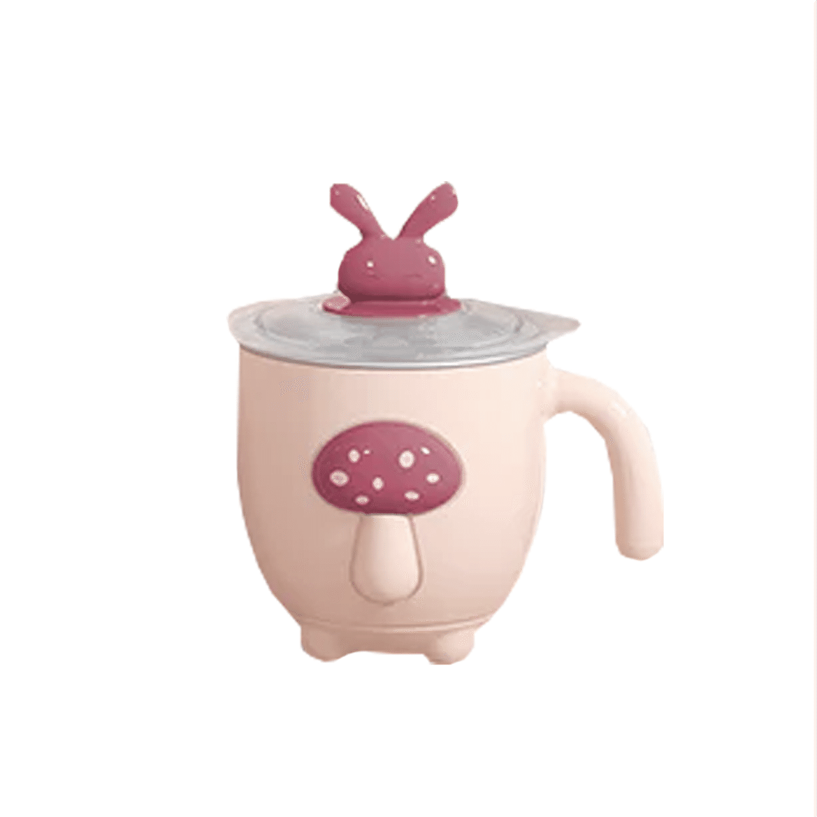 Bebetour Rabbit series Stainless steel lock warm water cup 200ml-Pink 1 each