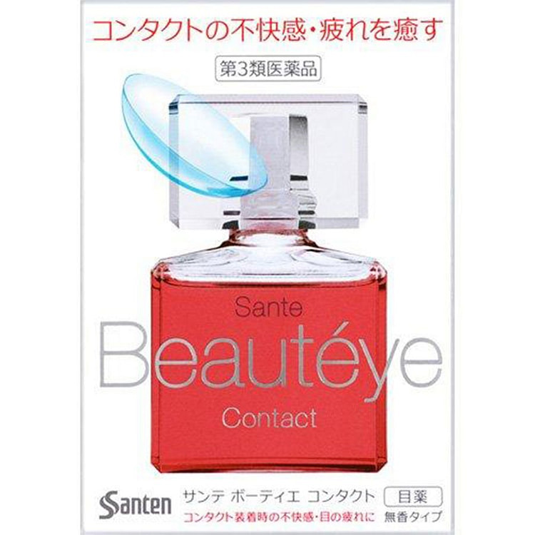 Santen Beauteye Eye Drops-Naked eyes Contact lens