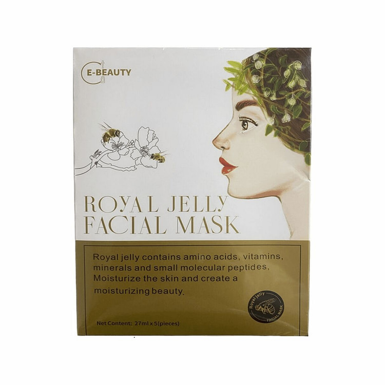 E-Beauty 蜂王浆保湿滋养面膜 5 片一盒 1 盒