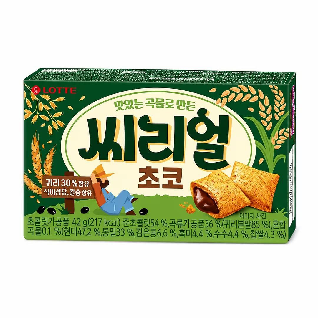 Lotte Oatmeal whole grain chocolate cookies 42g 1 each