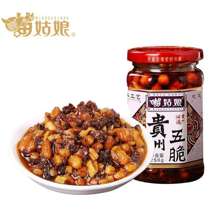 苗姑娘贵州五脆250g*1瓶 夹馍下饭菜酱