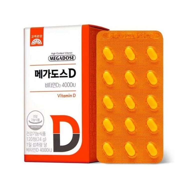 韩国银丹大剂量 D 维生素 D3 120 个