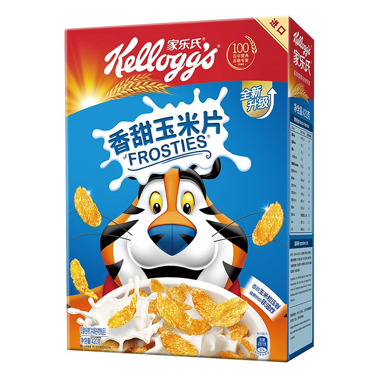 家乐氏 香甜玉米片 泡牛奶即食冲饮谷物早餐1盒