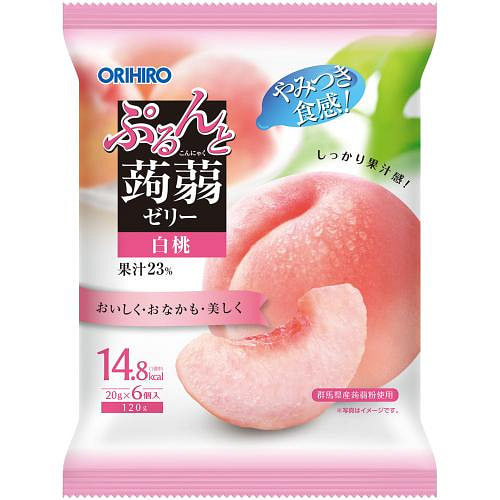 ORIHIRO Konjac Jelly Peach Flavor 20g x 6