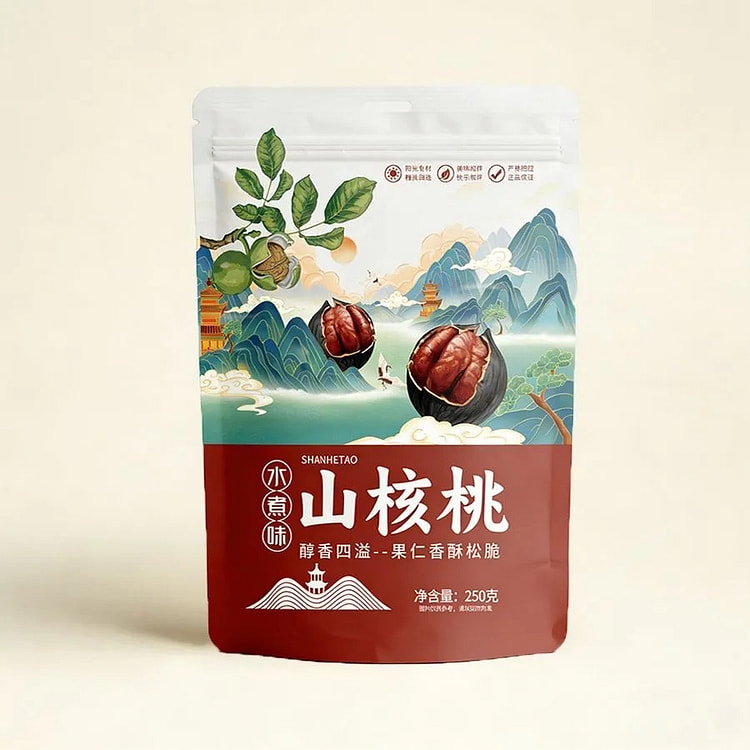 颗比妙水煮味临安山核桃特好剥山核桃250克/袋 1 包