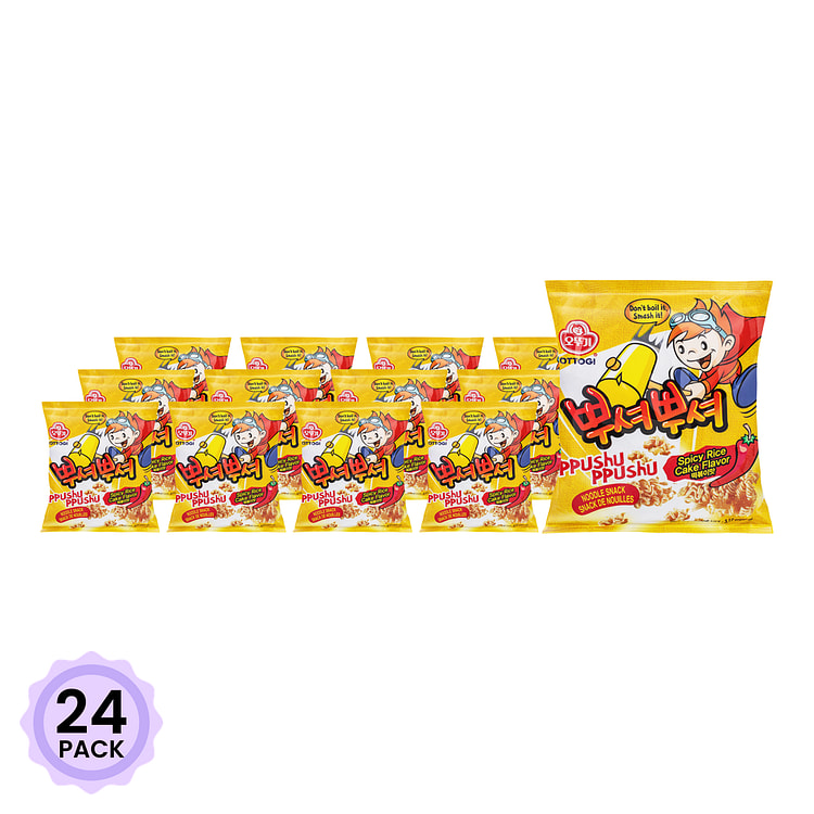 不倒翁 Ppushu Ppushu 干脆面 辣炒年糕味 89 克*24 包