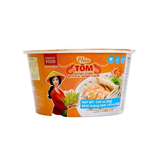 Simply Food Congee Shrimp Flavor Bowl 1.83oz 1 each