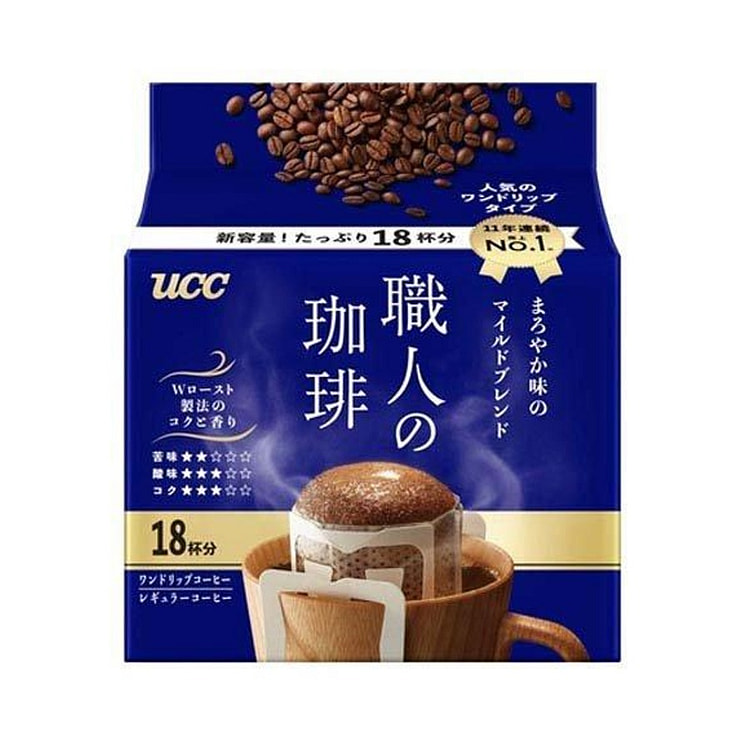 UCC咖啡职人 滴漏挂耳咖啡 蓝色装 7g*18袋