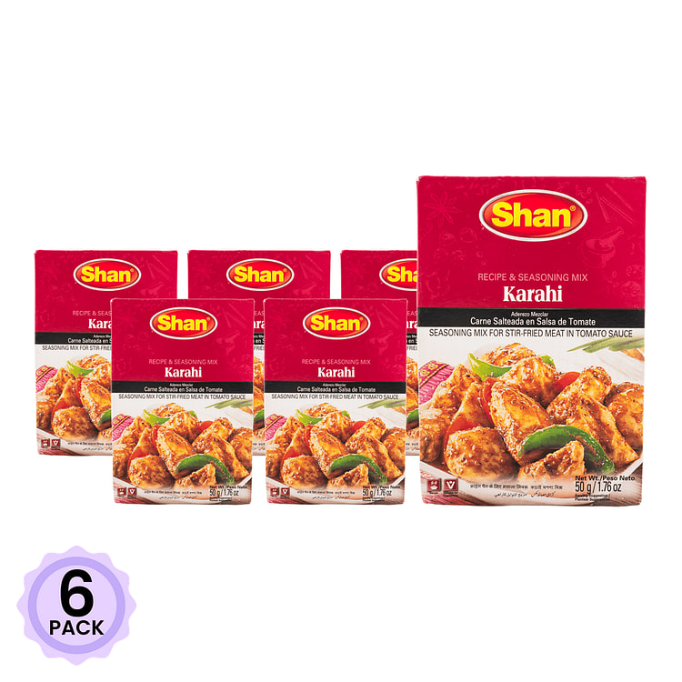 Shan 番茄酱炸鸡调味料 1.76 盎司*6 包