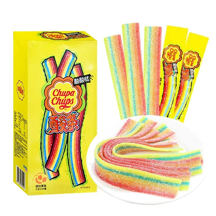 Chupa Chups Sour Strip Gummy Candy 1 count