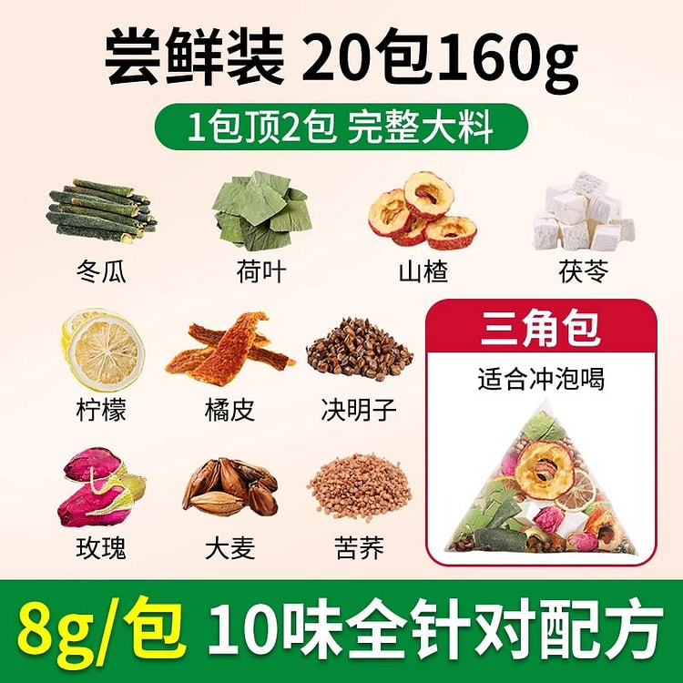 Winter melon and lotus Leaf Tea 8g*20 packs
