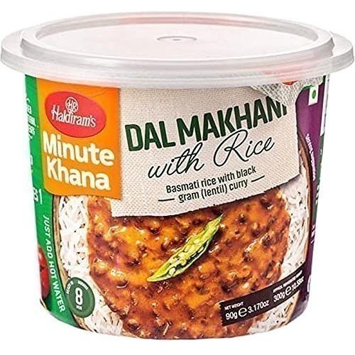 Haldiram's Instant Dal Makhani with Rice - Basmati Rice with Black Lentil Curry, 3.17 oz pack 3.17 oz