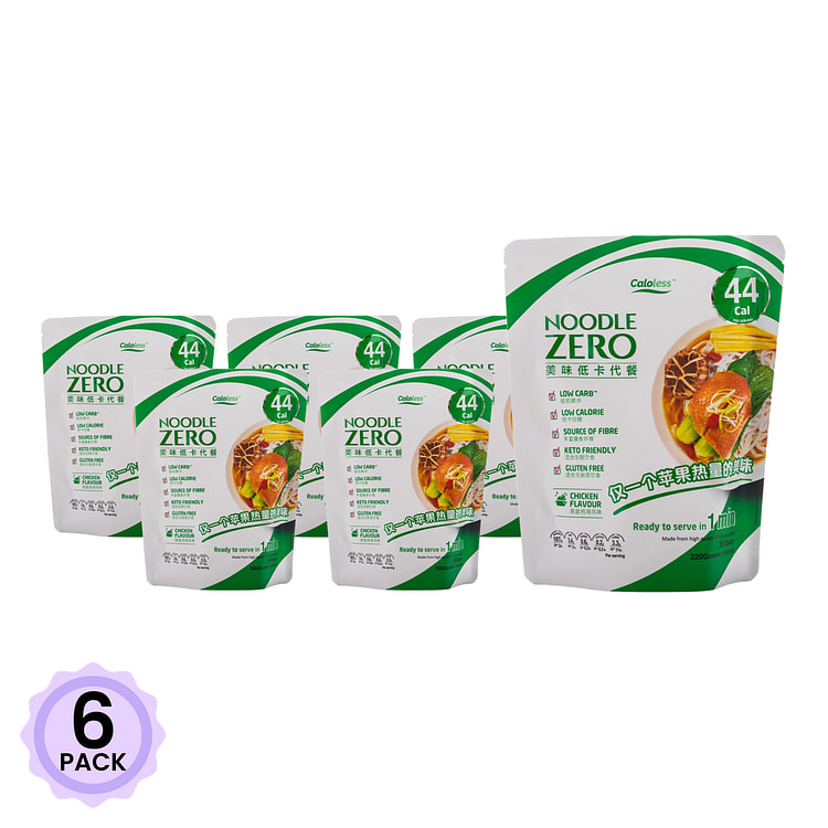 Noodle Zero 魔芋面 原盅炖鸡味 375 克*6 包