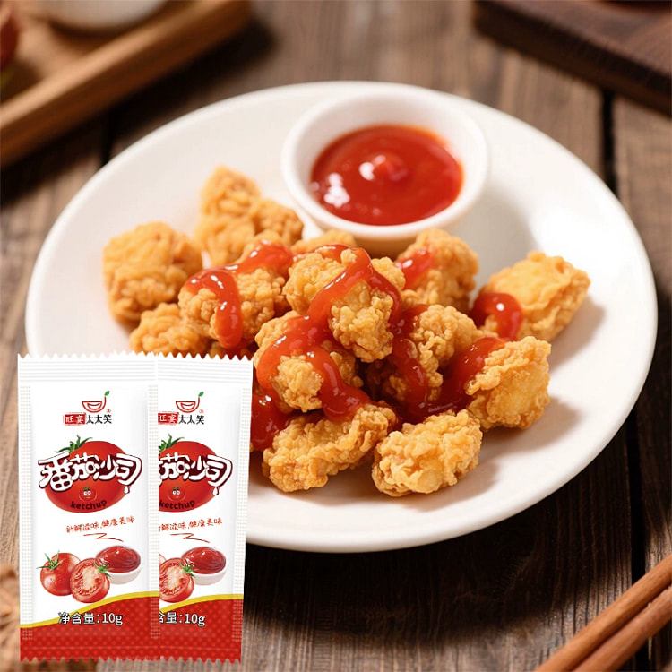 Mrs. laughed ketchup