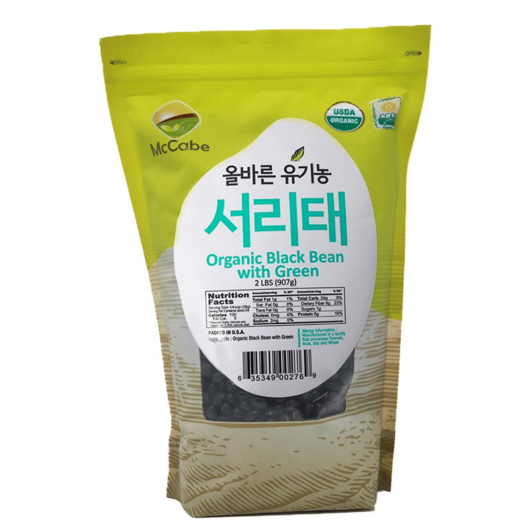 McCabe Organic Black Bean w/Green 2lb 2 파운드