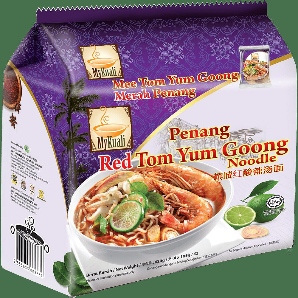 MyKuali Penang Red Tom Yum Goong Instant Noodle 1 each