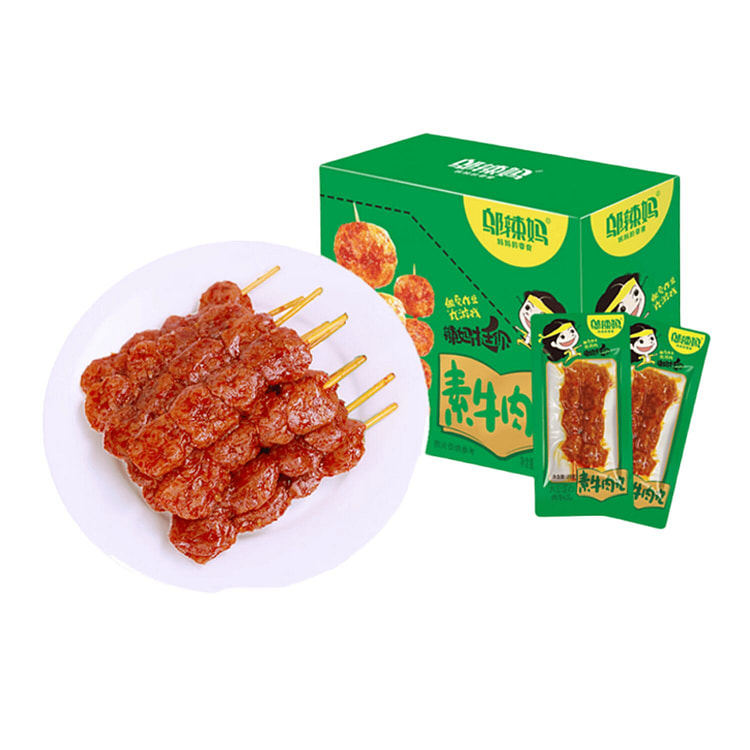 邬辣妈 素牛肉丸 豆腐干手撕豆干辣条休闲零食 460 克