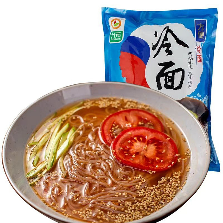 升元冷面600g*1袋朝鲜族冷面凉面 带汤料包 韩氏荞麦冷面