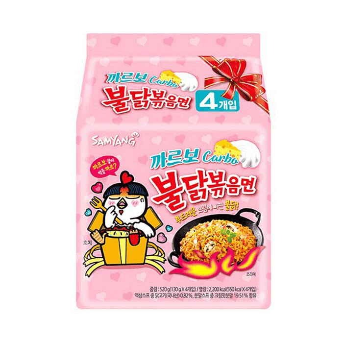 Samyang Buldak Cream Cheese Fire - 130g x 4 Packs 520 g