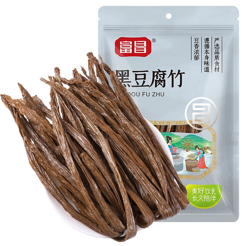 Black Bean Yuba (Pure First Extract Tofu Skin Roll 200 g