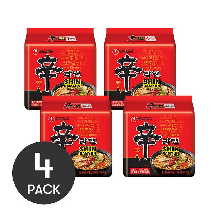 Nongshim Shin Ramyun Classic 4-Pack x 4 - 480g 4 box