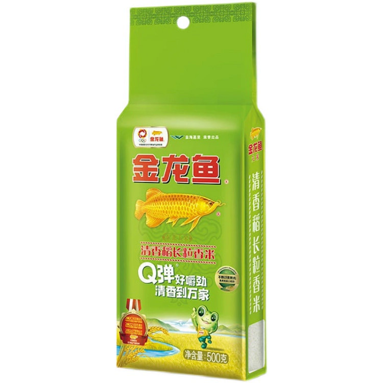金龙鱼清香稻长粒香米500g*1袋东北大米粳米新糯真空小包装家用