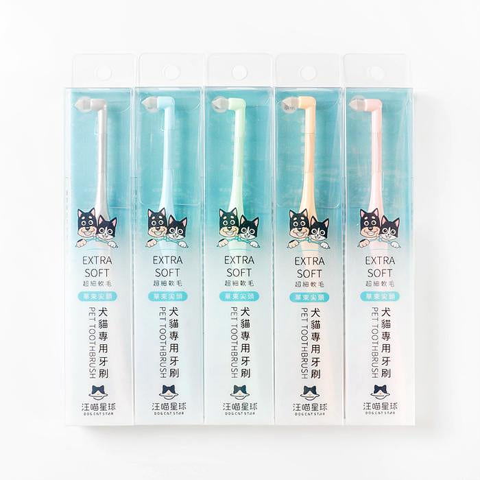 DogCatStar 汪喵星球－Taiwan Pet Single End-tufted Toothbrush with Extra Soft Bristles 1 count