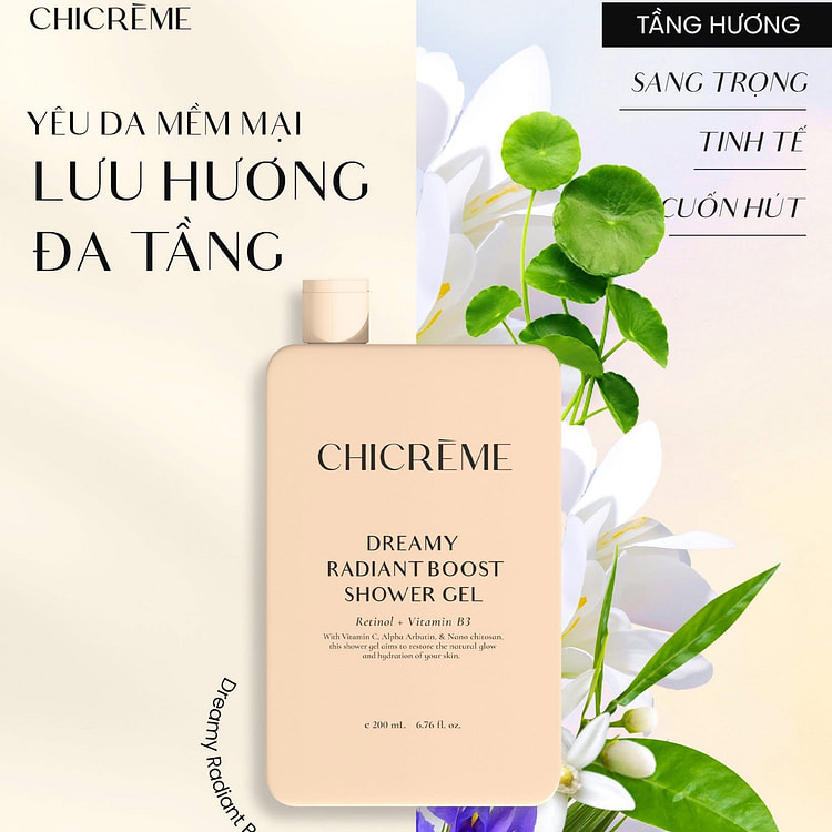 CHICREME DREAMY 亮泽滋润沐浴露