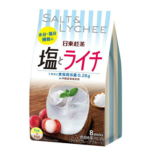 Nitto Red Tea Ice Drink Sea Salt Lychee 8 Sticks
