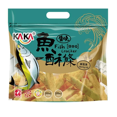BBQ & Salted Egg Yolk Fish Flavored Crackers 120 g