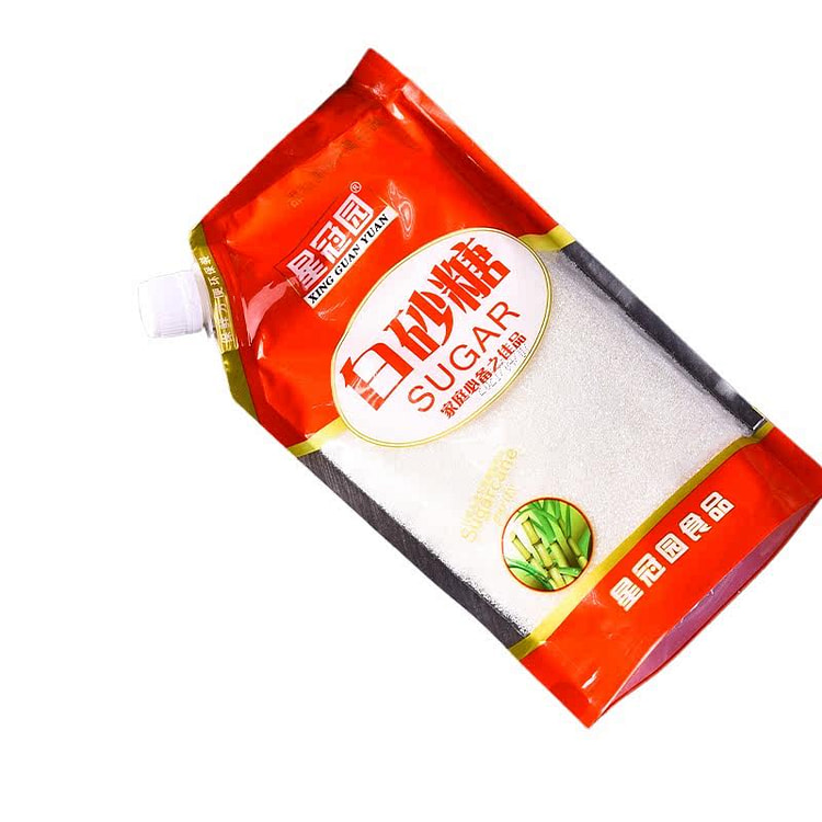 星冠园云南甘蔗白砂糖螺旋盖袋装350g
