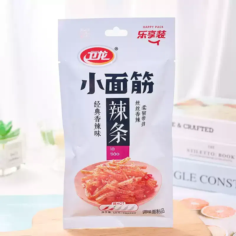 Weilong Spicy Small Gluten Noodles, 58g*1 pack 58 g