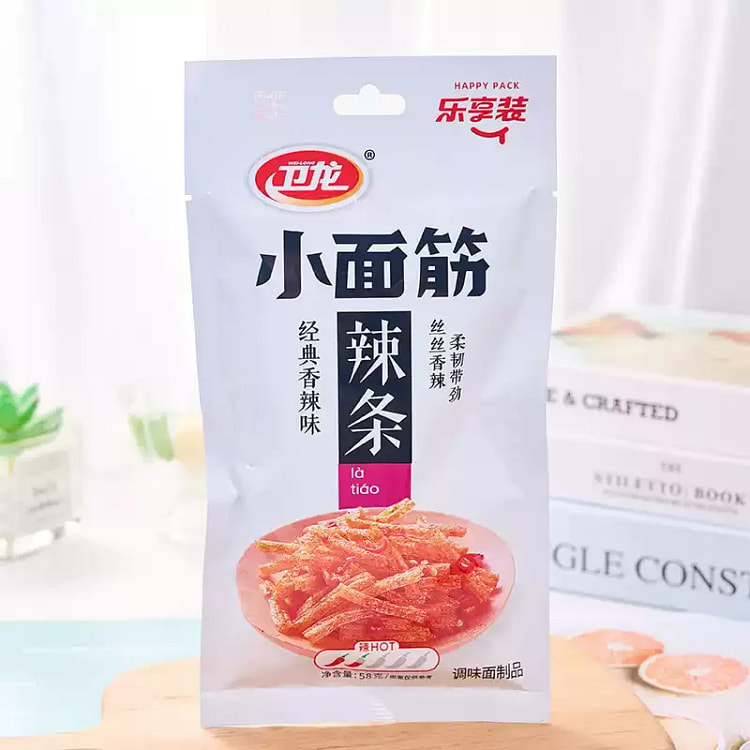 卫龙大小面筋香辣味麻辣条58g*1袋休闲小吃零食 58 克