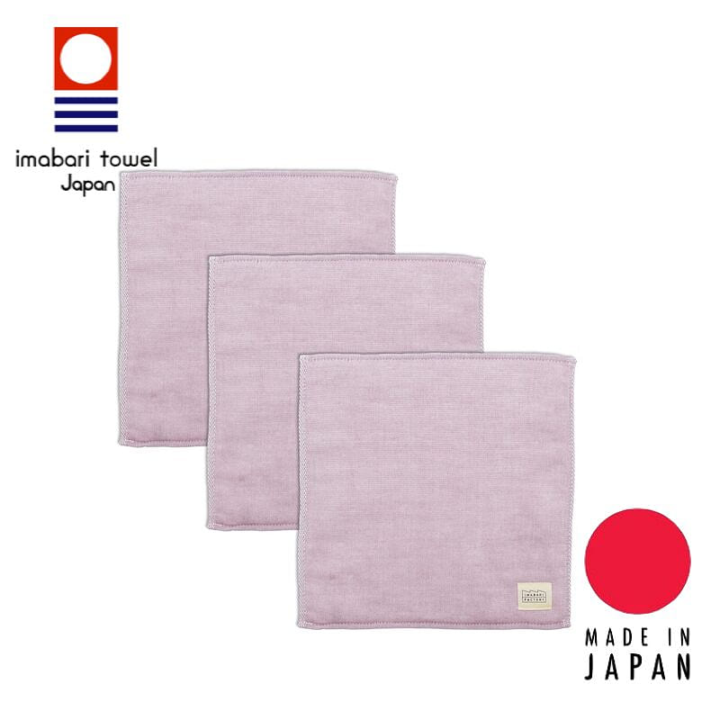 Imabari Factory 7days Towel Set – 3pcs Purple 1 bunch