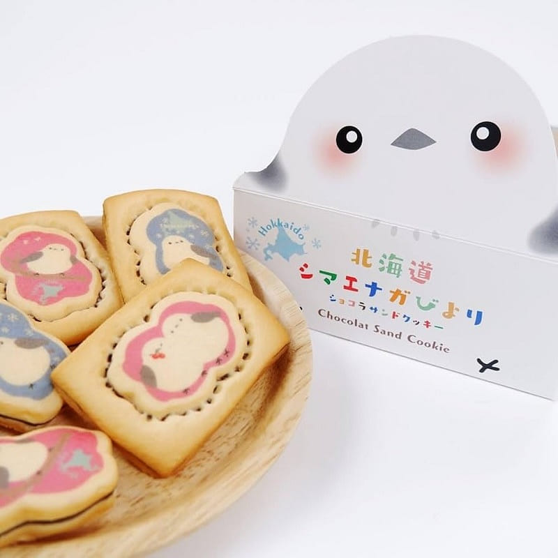 Hokkaido Long-tailed Tit Chocolate Cookie 8pcs 1 box